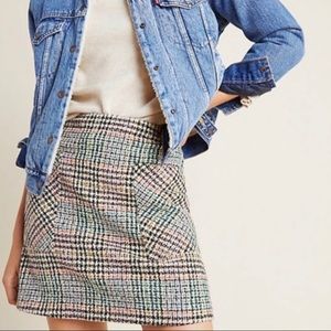 Maeve by Anthropologie Plaid Skirt